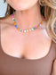 Multi Heart Stone Necklace
