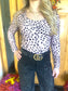 Leopard Scoop Neck Bodysuit