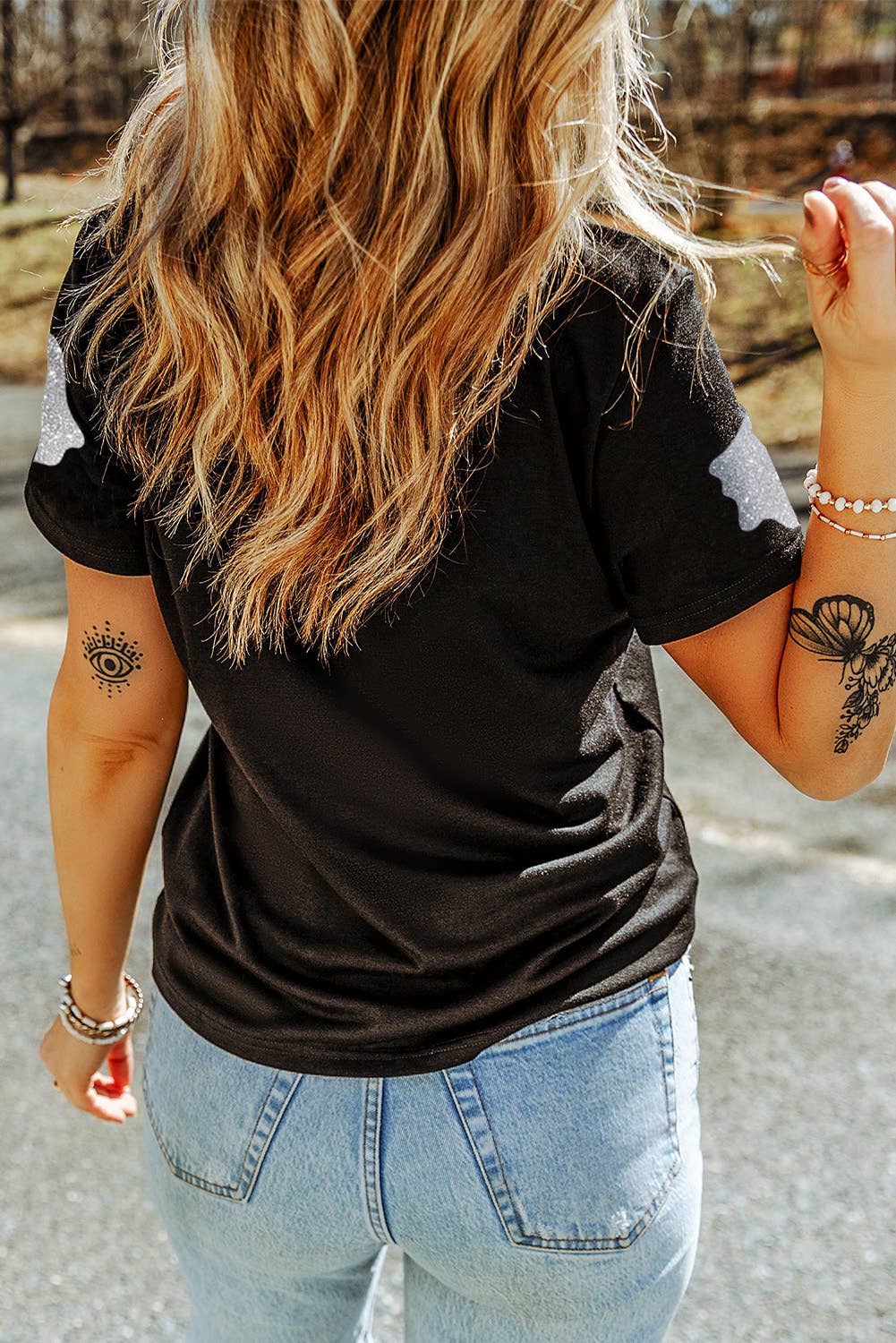 Spooky Sparkles Ghost Graphic Tee