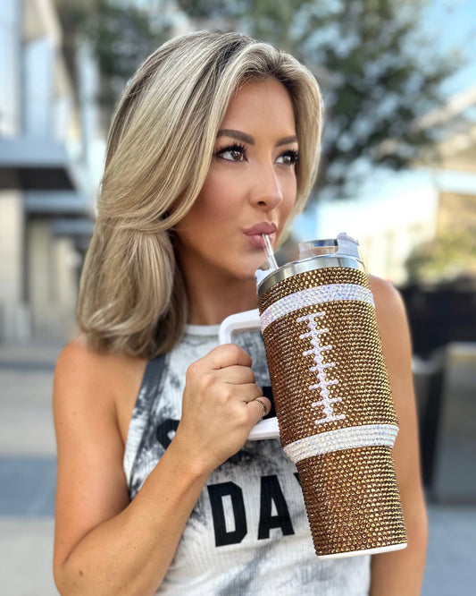 Bling Football Mega Mug